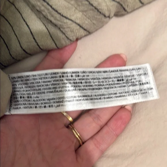 Mango Beige and Black Striped Vest - Picture 4 of 4